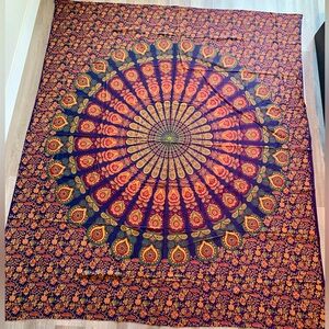 Floral Mandala Tapestry